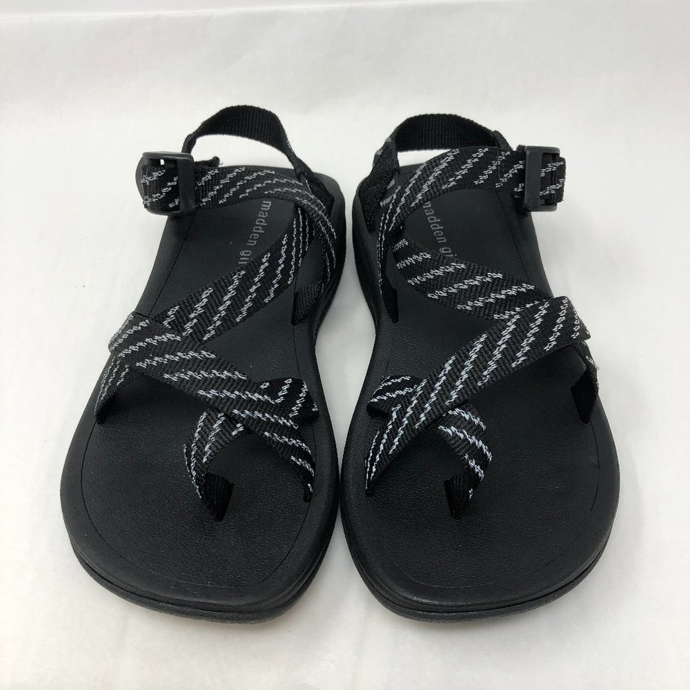 Madden Girl Women's Sun Sandal Comfort Shoes Black Size 7 NEW in Box FAST SHIP!